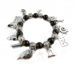 NOA [G0333] - Disainer k&auml;ev&otilde;ru 'Gypsy' must h&otilde;bedane must