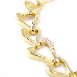 Les Tr&eacute;sors De Lily [H0502] - Bracelet Plaqu&eacute; or 'Love' dor&eacute; kuld