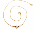Altesse [L1753] - Collier Plaqu&eacute; Or 'C&acirc;lin' 2 tons kuld
