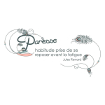 Les Tr&eacute;sors De Lily [Q0585] - Kleebiste leht  Laiskus: harjumus enne v&auml;simust puhata  - 20x70 cm mitmev&auml;rviline