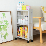 Ratastega eemaldatav 3/4 kihiline k&ouml;&ouml;gihoidik k&uuml;lmkapi k&uuml;lgriiul Vannitoa hoidiku hoidik 3 layer hall