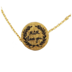 7bis [R1489] - k&auml;sitsi valmistatud kullast k&auml;ev&otilde;ru  Messages  (Ema - armastan sind) - 11 mm kuld