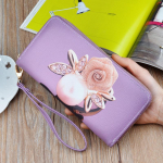SCIONE Wallet Women Fashion 2020 Print Clutch T&otilde;mblukuga multifunktsionaalne mobiiltelefoni &uuml;mbris 10cm*2.5cm*19cm must