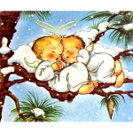 5D DIY Teemantmaaling Ingel puul Teemanttikandiga ristpistes Rhinestone Mosaiic 20X30CM