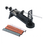 Kindla nurga terituskomplekt Nuga teritaja Professionaalne Peen Keskmine J&auml;me 4 terituskivi 120# 320# 600# 1500# Noa K&auml;&auml;rid Sharpener & Sharpening Stone must