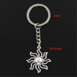 Mood Sunburst 34x30mm ripats 30mm v&otilde;tmehoidja metallist kett Meeste auto kingitus suveniirid v&otilde;tmehoidja h&otilde;be