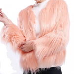 Kohevad kunstkarusnahast mantlid Naiste talvesoojad elegantsed lahtised &otilde;htused &ouml;&ouml;klubi Velvet Parka mantlid M elevandiluuvalge