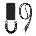 Crossbody kaelakee rihm pael n&ouml;&ouml;r pehme silikoonist telefoni &uuml;mbris iPhone 13 12 11 Pro Max XR X XS Max 8 plus marmorist randmepaela keti kate 13 12 mini For iPhone 13 Mini must