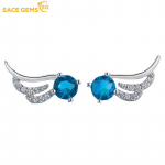 SACE GEMS Klassikaline vasesulam The Wings of An tsirkoon k&otilde;rvar&otilde;ngad naistele pulmapeo kingitused valge