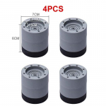 4 tk vibratsioonivastased padjad libisemiskindlad kummist jalamatid jalad pesumasina tugisummutid alus universaalne m&ouml;&ouml;bli jalaalus Increase 6cm 4pcs