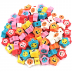 Helmed Multifilmi kujuga J&otilde;ulupilved Seemnehelmed 20 tk K&auml;sitsi valmistatud aksessuaarid ehete valmistamiseks Smiley Beads Pehme keraamika helmed DIY k&auml;ev&otilde;ru Pentagram Smiley