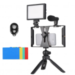 Andoeri nutitelefoni videoseadme videologi komplekt, mis sisaldab nutitelefoni korpust koos telefoniklambriga 3 k&uuml;lmakinnitusega must