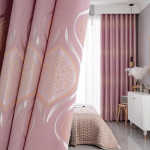 Pimendavad kardinad Nordic Simple Elutuba Magamistuba Kodu Soojustus Erkeri aken Kardinapuu 150*270cm*2pcs roosa