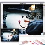 DIY 5D Teemantmaali J&otilde;ulupuu J&otilde;uluvana Lumemees Ristpistekomplekt T&auml;ispuurimise Tikand Mosaiik Kunst Pilt kividest Kingitus Full Round 20X30CM