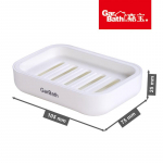 Kahekihiline seebikarp Vannitoa &auml;ravooluseebiriiuli Lihtne paksendatud seebikarbi kraanikauss Creative Square seebikarp