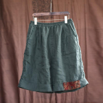 Johnature naiste vintage laia s&auml;&auml;rega p&uuml;ksid elastne v&ouml;&ouml;koht &uuml;hev&auml;rvilised p&uuml;ksid suvised lahtised linased p&otilde;lvp&uuml;ksid One Size lilla