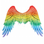 Halloweeni 3D Ingel Devil Big Wings Mardi Gras Theme Peo Cosplay Aksessuaarid T&auml;iskasvanud Lastele Suurte Mustade Tiibadega Kost&uuml;&uuml;m For Adult