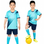 Laste jalgpall Vormiriietus poistele t&uuml;drukutele Noorte Jalgpall Jersey komplekt Kodu L&uuml;hikeste varrukatega L&uuml;hikesed p&uuml;ksid Laste Jalgpall Jersey komplekt Spordir&otilde;ivad 110