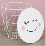 Les Tr&eacute;sors De Lily [A2263] - Juhtmega puidust ja metallist panipaik  Diva - Sleeping Eyes  valge roosa - 30x30x30 cm valge