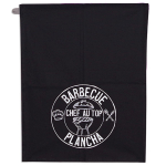 Les Tr&eacute;sors De Lily [A2435] &ndash; puuvillane k&auml;ter&auml;tik Chef Barbecue, must hall (Plancha grill - tippkokk) - 60x45 cm must