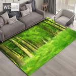 Looduslik maastik 3D vaip elutuppa Roheline mets juga Maastikuvaip Magamistoa libisemisvastane vaip vannitoas Suur 80x120cm 1pcs