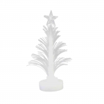 (Nikita) 2tk Merry LED v&auml;rvimuutev mini j&otilde;ulupuu kodulaua peokaunistusega v&otilde;lu One Size valge