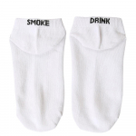 Ramidos Hip Hop Unisex Creative Harajuku Letter puuvillased rulisokid mugavad sokid One Size valge