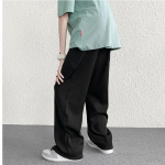 Meeste Y2K riided Suvine elastsusriba siidip&uuml;ksid p&uuml;ksid t&auml;navar&otilde;ivad Harajuku sport dressip&uuml;ksid Fitness Korea stiil mood M must