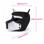 Naiste Halloweeni karnevalimask Seksikas t&auml;iskasvanute cosplay rollim&auml;ng Koera t&auml;ispeamask Pehme polsterdatud latekskummist kutsikamask n&auml;ole valge