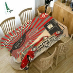Vintage auto prinditud laudlina Kodu Lauakaunistus Saastumisvastased Aksessuaarid Ristk&uuml;likukujuline Restoran Diivanilaud Laudlina 140x240cm55x94inch