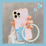 Ins Korea Laser Gradient randmeaasa rihma telefoni&uuml;mbris iPhone 13 Pro Max 12 11 Pro X Xr Max l&auml;bipaistva objektiivi kaitse laserkatte jaoks For iPhone X or XS