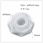 DIY k&auml;sitsi valmistatud &uuml;mmargune lootose k&uuml;&uuml;nlahoidja tsementkrohv vorm betoonist k&uuml;&uuml;nlapurk silikoonvorm epoks&uuml;vaigust k&uuml;&uuml;nlajalg vormit&ouml;&ouml;riist