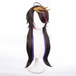75 cm VTuber Shu Yamino Cosplay parukas pikk sirge hobusesaba NIJISANJI s&uuml;nteetilised juuksed Youtuberi virtuaalne iidoli peakate 75cm beež