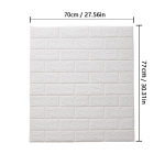 10tk 70cmx77cm 3D simulatsiooniplaadiga seinakleebis isekleepuv veekindel vahtpaneeliga tapeet Kodukaunistus 10pcs 70cm*77cm