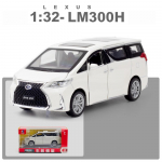 Mudelauto 1/32 Lexus LM300 sulamist tagasit&otilde;mmatav metallist kogutav m&auml;nguauto valguse ja heliga m&auml;ngus&otilde;iduki uksega, mida saab avada 16x7.5x5.6cm