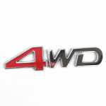 Auto saba tagumise k&uuml;lje 4WD kleebis 3D kroomitud metallist m&auml;rgi embleemi kleebis SUV Ford Toyota Jeep jaoks 1PC
