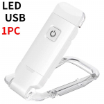 Mini LED USB-taaslaetav raamatu lugemisvalgusti heledus Reguleeritav silmade kaitse klambriga raamatuvalgusti valge