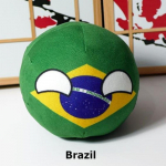 20cm Polandball Pl&uuml;&scaron;inukk Riigipall Anime L&uuml;hike T&auml;idetud Pl&uuml;&uuml;sist M&auml;nguasi Brazil