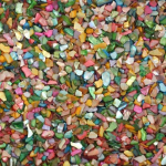 100 g uued klaasist DIY mosaiikplaadid mitmev&auml;rvilised kristalll&auml;bipaistvad kestafragmendid