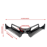 Mootorratta tiivakujulised aerod&uuml;naamilised tiivad Spoiler Mootori tarvikud Kawasaki Ninja 300 Ninja 250 NINJA300/250 EX300 jaoks bright black gray