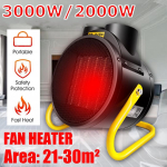 Kaasaskantav automaatne t&ouml;&ouml;stuslik 2000 W / 3000 W kaasaskantav kodu &otilde;husoojendi elektriline k&uuml;ttekeha &otilde;hukonditsioneeri ventilaator 2000w