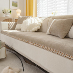 Kreemjas diivanipadi Lihtne kaasaegne diivanikate kate padi tikandid riidest padi libisemiskindel Four Seasons padi 45*45 kohv