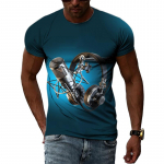 Suvine moemuusika elemendi mustriga T-s&auml;rk Hip-Hop Trend Mikrofoniga Tr&uuml;kitopid Vabaaja uudsed meeste l&uuml;hikeste varrukatega riided S