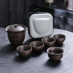 Purple Sand Travel Express Cup Outdoor Teekomplekt Kaasaskantav hoiukott One Pot Seven Cup Tourism Tee valmistamise t&ouml;&ouml;riist