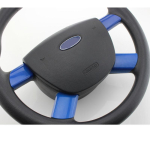 Minu hea auto Ford Focus 2 MK2 2005 - 2011 roostevabast terasest auto rooli kaunistuse katte trimmile sinine