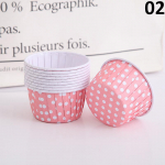 50 tk. Aluskassetid K&uuml;psetustarbed Kiletatud kuldne pabertops Kondiitritooted Aksessuaarid Tassikoogivooder 50pcs