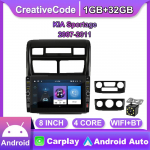 8-tolline Android-autoraadio KIA Sportage 2007-2011 jaoks koos nupunupuga auto multimeediumipleier GPS-navigatsioon WIFI 2Din stereo 1+32GB 1+32GB