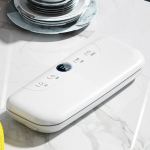 Vaakumtihendusmasin Automaatne plasttihendusmasin Vaakumtoidu s&auml;ilitusmasin V&auml;ike vaakummasin valge