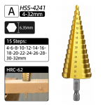 HSS-CO M35 koobalti astmeline puur, kuuskant 4-32 mm roostevabast terasest puurimist&ouml;&ouml;riist Broca metallist augul&otilde;ikur puidu koonuss&uuml;damiku puur-augusaag