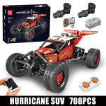 Mould King 18019A/B Tehniline auto ehitusplokk Motoriseeritud Hurricane Maastikuauto Automudel M&auml;nguasjad Lastele J&otilde;ulukingid punane